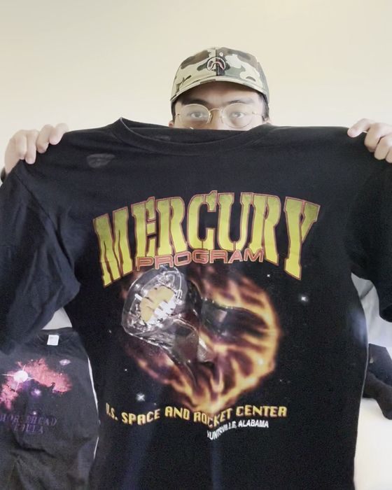 Black Mercury t-shirt, consistent background